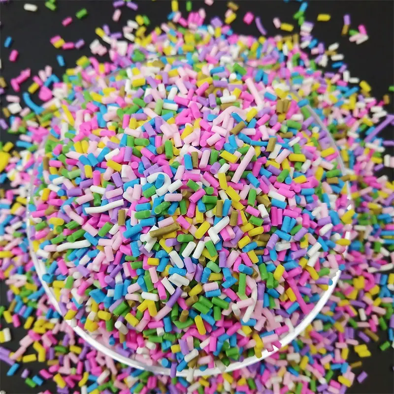 Mix Candle Sprinkles Candy Corn Polymer Clay Sprinkles Bulk for DIY Crafts Tiny Foam Klei Cake Decoration Clay Embellishments