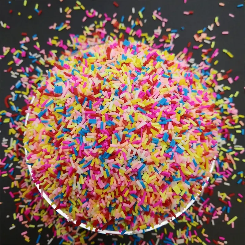 Mix Candle Sprinkles Candy Corn Polymer Clay Sprinkles Bulk for DIY Crafts Tiny Foam Klei Cake Decoration Clay Embellishments