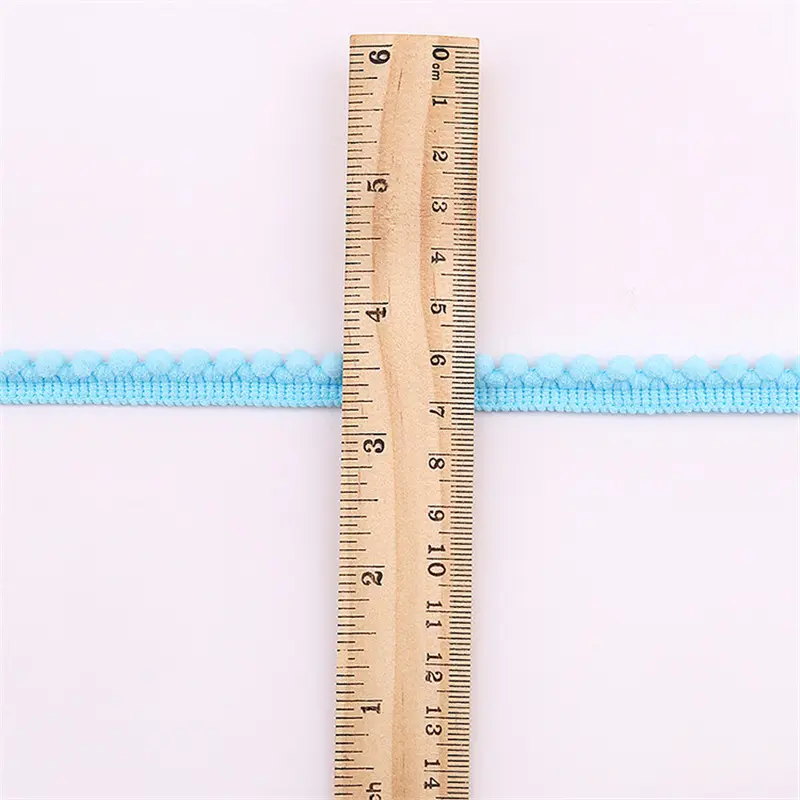 2Yards Pom Pom Trim Ball 11 Mm MINI Pearl Pompom Fringe Ribbon Sewing Lace Kintted Fabric Handmade Craft Accessories