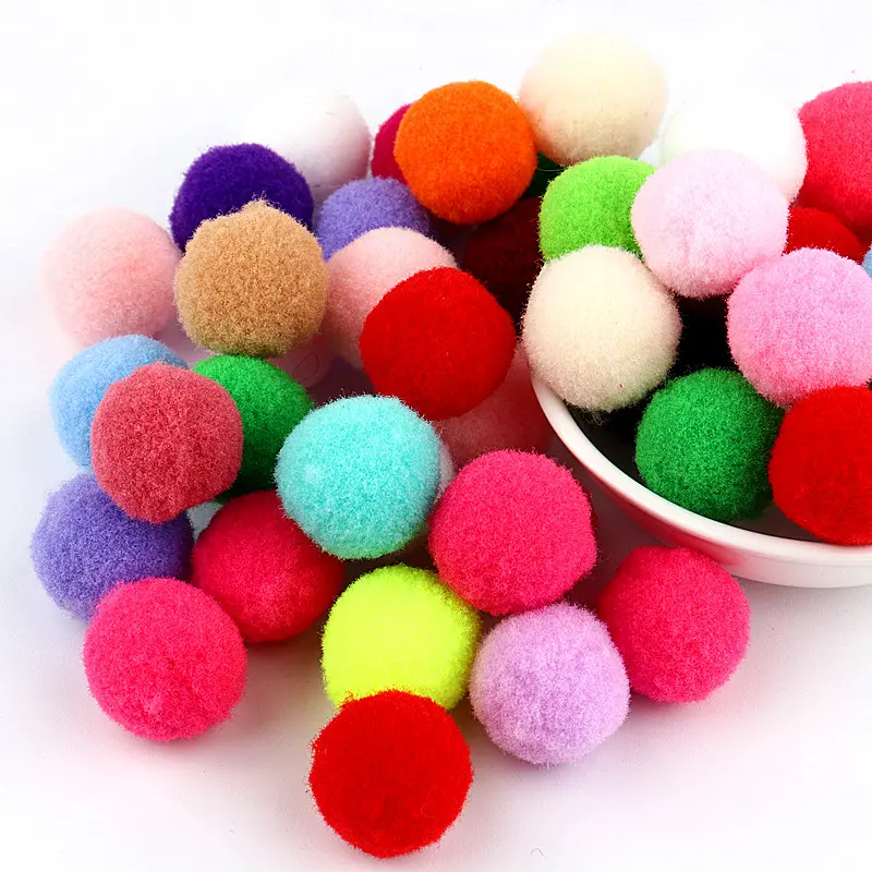 270pcs 10g 8/10/15/20/25/30mm Mix Color  Soft Pom Poms Pompoms Ball Handmade Kids Toys Wedding Decor DIY Sewing Craft Supplies