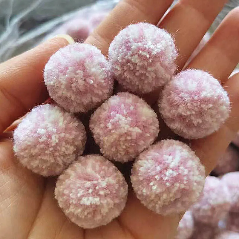 20mm Soft Cashmere Pompones Fluffy Plush Crafts DIY Pom Pompoms Ball Furball Home Decor Dress Jewelry Scarf Sewing Accessories