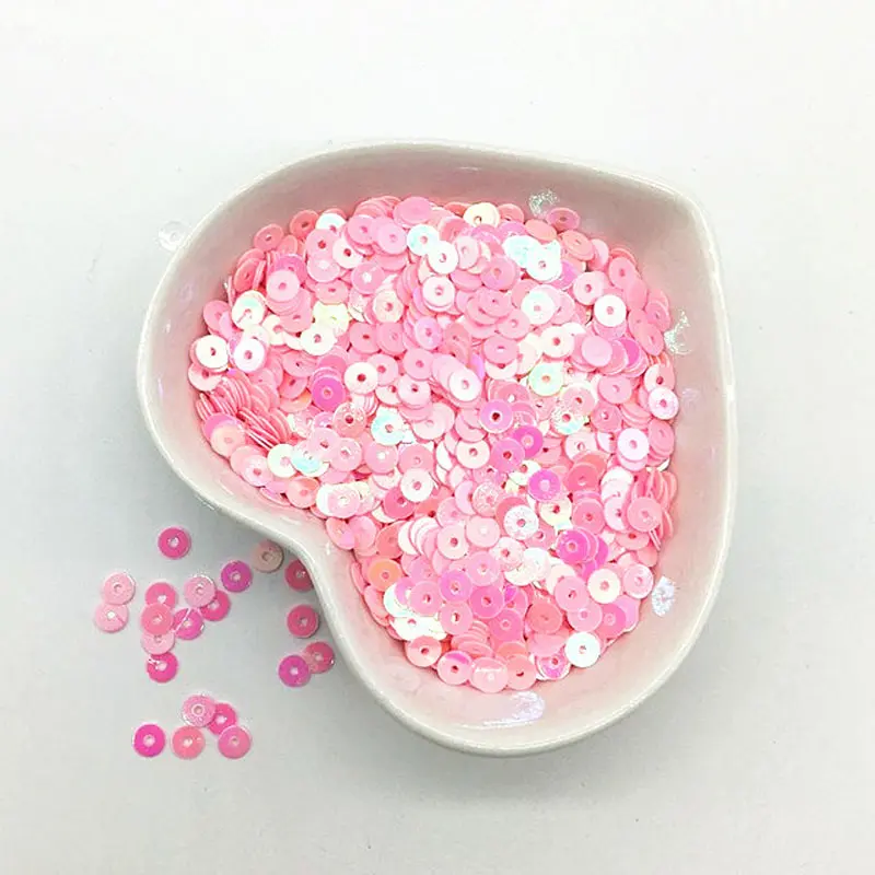 3mm 4mm 5mm 6mm Flat Round PVC Loose Sequins Paillette Sewing Craft for Wedding Decoration Garment Dress Shoe Caps DIY Accessory