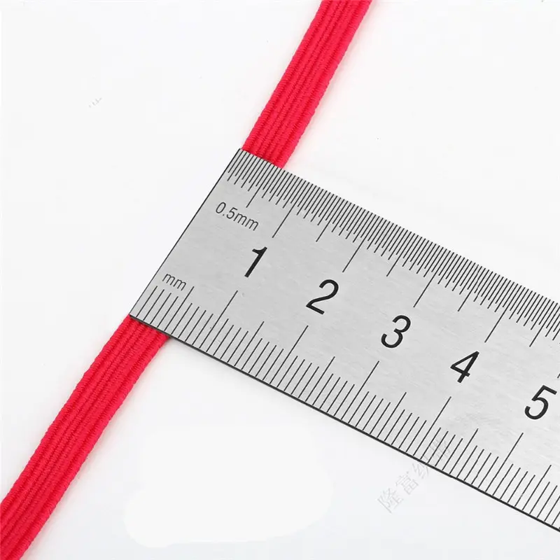 6mm Elastic Ribbon Elastic Band Rubber Band Elastic Line Elastic Cord DIY Lace Trim Sewing Waist Band Garment Accessories 4yards