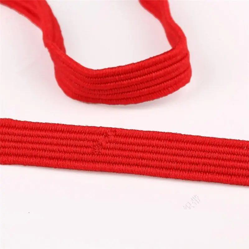6mm Elastic Ribbon Elastic Band Rubber Band Elastic Line Elastic Cord DIY Lace Trim Sewing Waist Band Garment Accessories 4yards