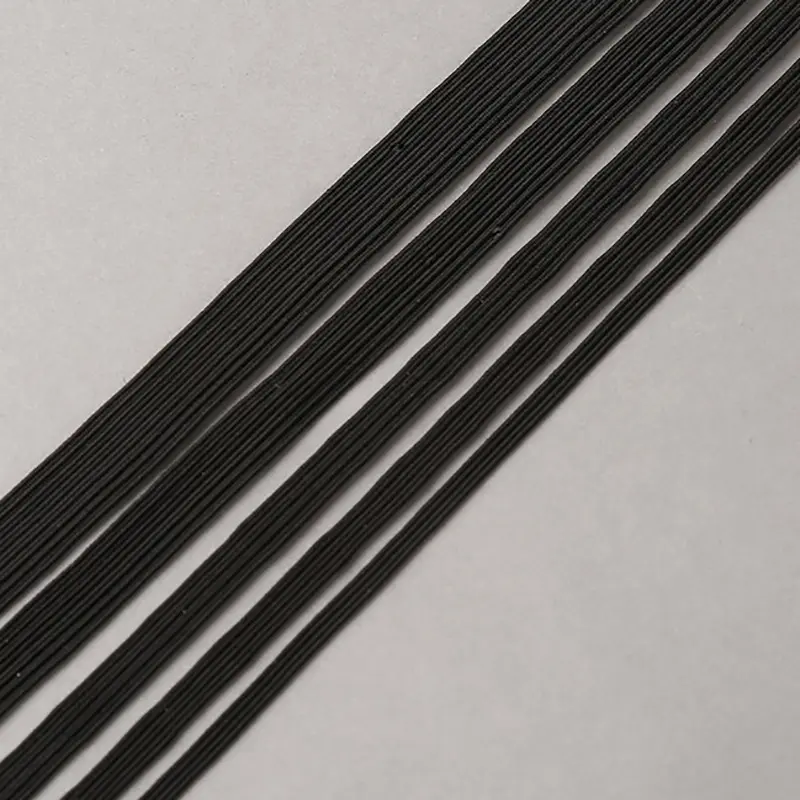 White Black Elastic Bands 3/6/8/10/15/20/30/40mm Polyester Elastic Cord for Clothes Garment Sewing Accessories 5yards