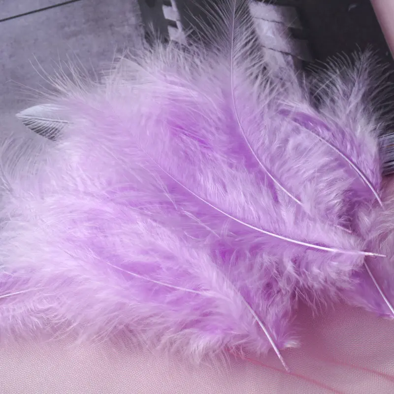 50pcs Natural Plumes 4-6 Inches 10-15cm Turkey White Feather Plume Fluffy Wedding Dress DIY Jewelry Decor Accessories Feathers