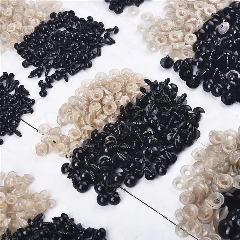 100pcs Black Plastic Safety Eyes for Toys Amigurumi Diy Kit Crafts Teddy Bear Soft Toy Eye 6mm 8mm 10mm 12mm Doll Accessories