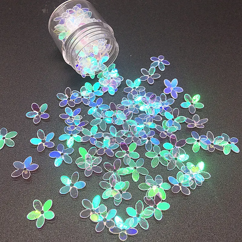 3mm Star Heart Flower Transparent Loose Sequins Glitter Paillettes for Nail Art Manicure Sewing Wedding Decoration Confetti