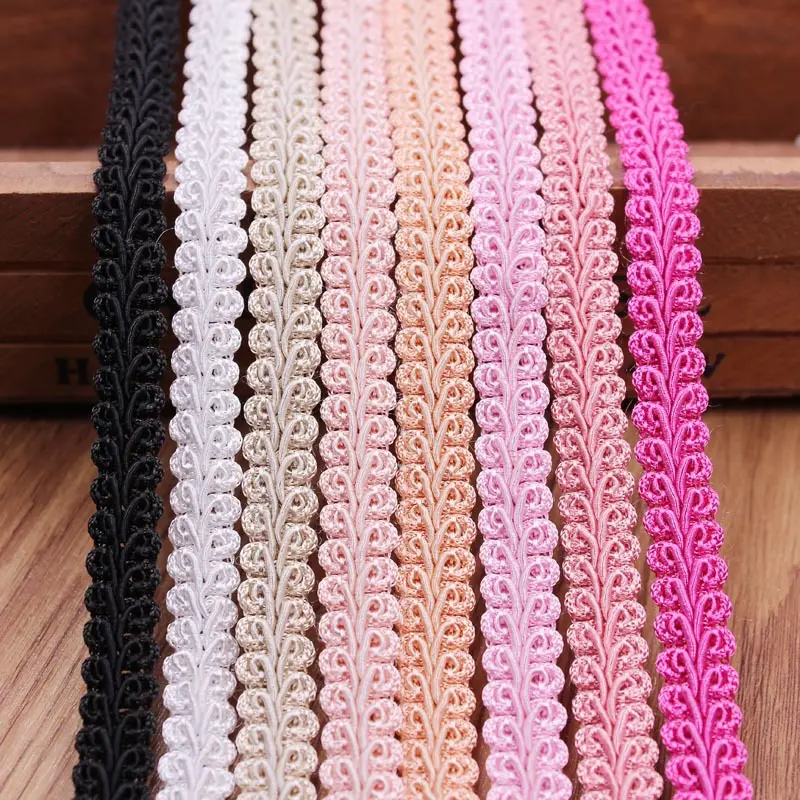 10yard Lace Trim Ribbon Gold Silver Centipede Braided Lace DIY Craft Sewing Accessories Wedding Xmas Decor Fabric Curve Lace