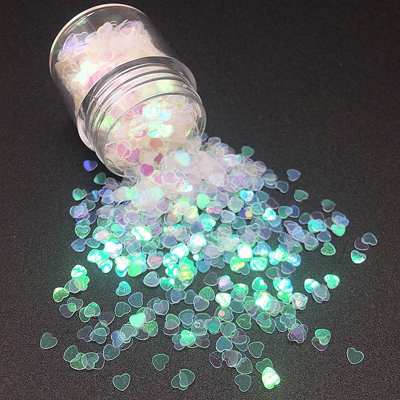 3mm Star Heart Flower Transparent Loose Sequins Glitter Paillettes for Nail Art Manicure Sewing Wedding Decoration Confetti