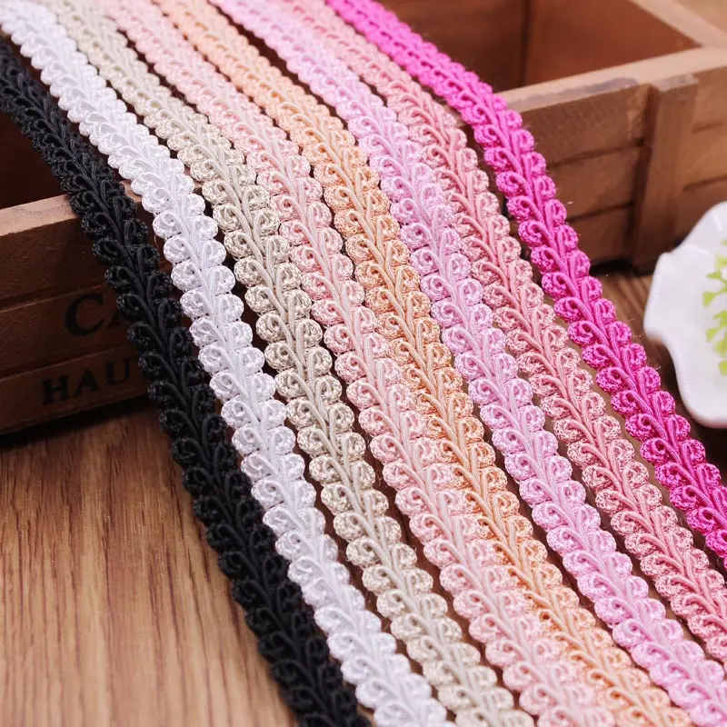 10yard Lace Trim Ribbon Gold Silver Centipede Braided Lace DIY Craft Sewing Accessories Wedding Xmas Decor Fabric Curve Lace