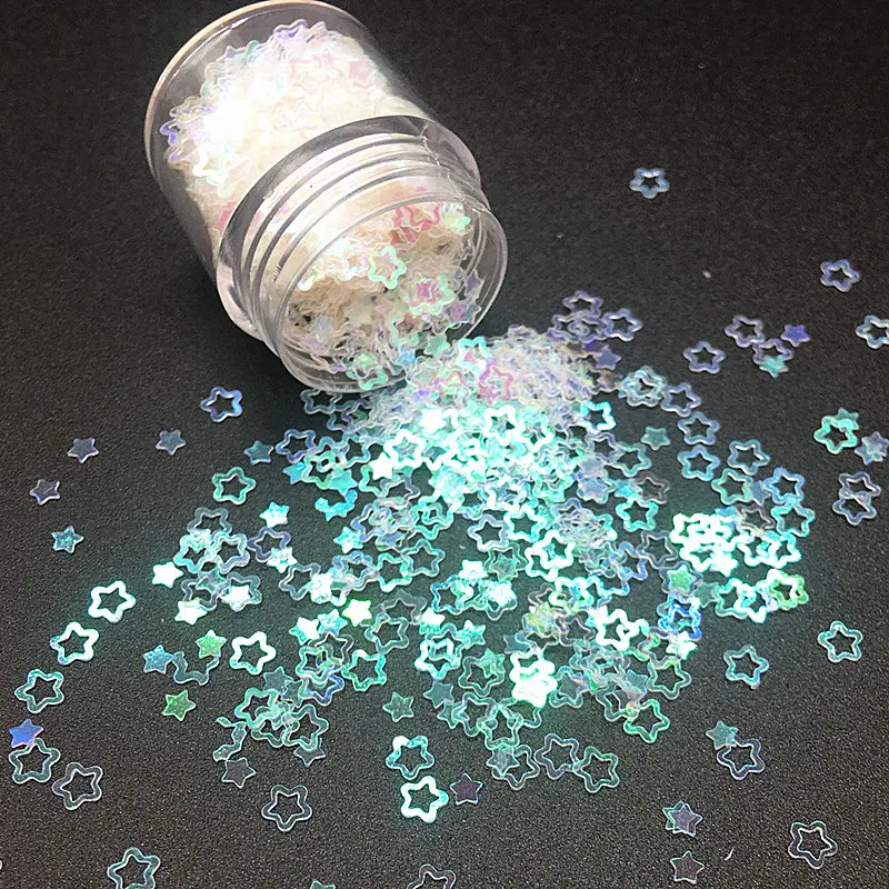 3mm Star Heart Flower Transparent Loose Sequins Glitter Paillettes for Nail Art Manicure Sewing Wedding Decoration Confetti