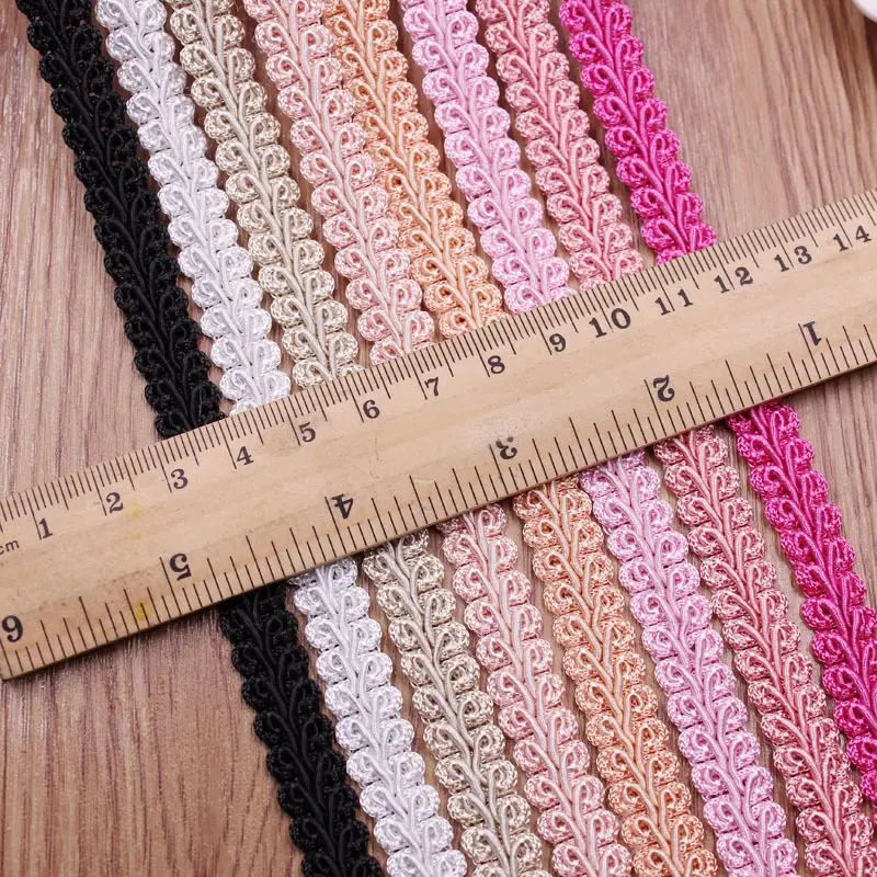 10yard Lace Trim Ribbon Gold Silver Centipede Braided Lace DIY Craft Sewing Accessories Wedding Xmas Decor Fabric Curve Lace