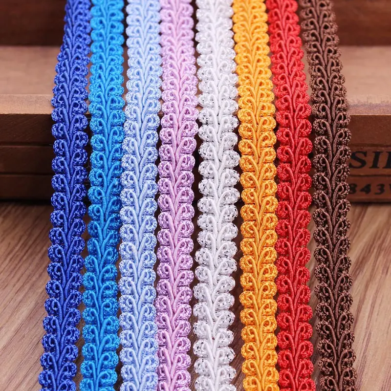 10yard Lace Trim Ribbon Gold Silver Centipede Braided Lace DIY Craft Sewing Accessories Wedding Xmas Decor Fabric Curve Lace