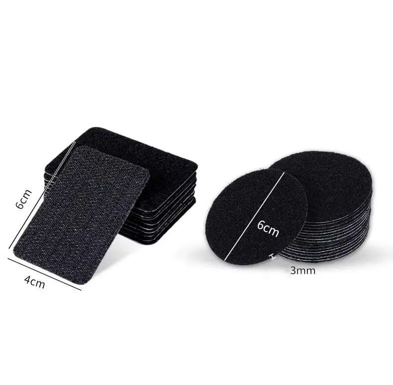 60mm Self Adhesive Hook and Loop Fastener Tape Nylon Dots Stickers Adhesive Fasteners Magic Tape with Glue for DIY Glue Tape
