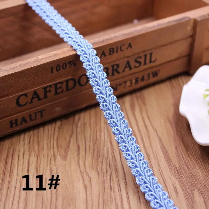 10yard Lace Trim Ribbon Gold Silver Centipede Braided Lace DIY Craft Sewing Accessories Wedding Xmas Decor Fabric Curve Lace
