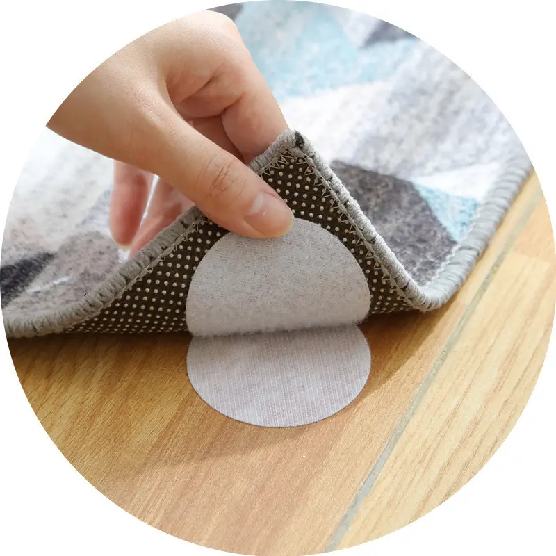 60mm Self Adhesive Hook and Loop Fastener Tape Nylon Dots Stickers Adhesive Fasteners Magic Tape with Glue for DIY Glue Tape