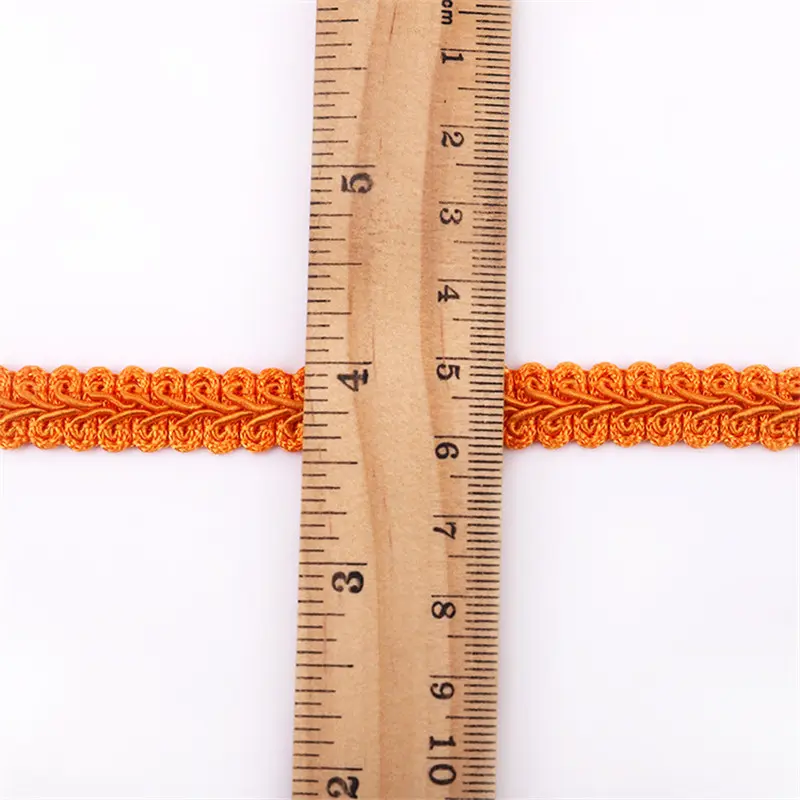 12mm Lace Trimming Ribbon Polyester Centipede Braided Lace Sewing Clothes Accessories Curve Lace DIY Craft Wedding Decor 5yards