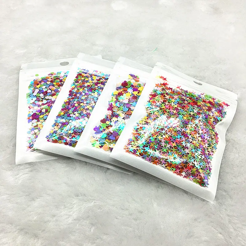 Cat Paw Flower Start Heart Shape Loose Sequins for Crafts Paillettes Glitter Nail Art Decoration Sequin DIY Confetti Accessories