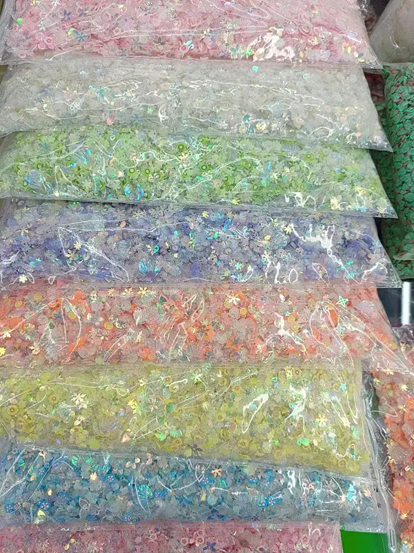 Luminous Nail Neon Glitter Sequin Mixed Star Heart Flower Gillter Sequin Fluorescent Flake Glow In The Nail Art Manicure Decor
