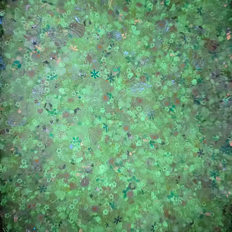 Luminous Nail Neon Glitter Sequin Mixed Star Heart Flower Gillter Sequin Fluorescent Flake Glow In The Nail Art Manicure Decor
