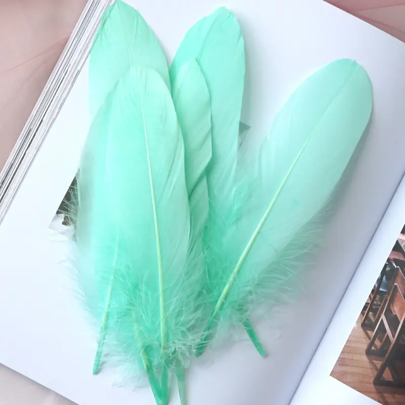 50pcs Party Crafts Feathers Wedding Decor Plume Natural White Goose Feather Plumes Jewelry Making DIY Home Accessories 15-20cm