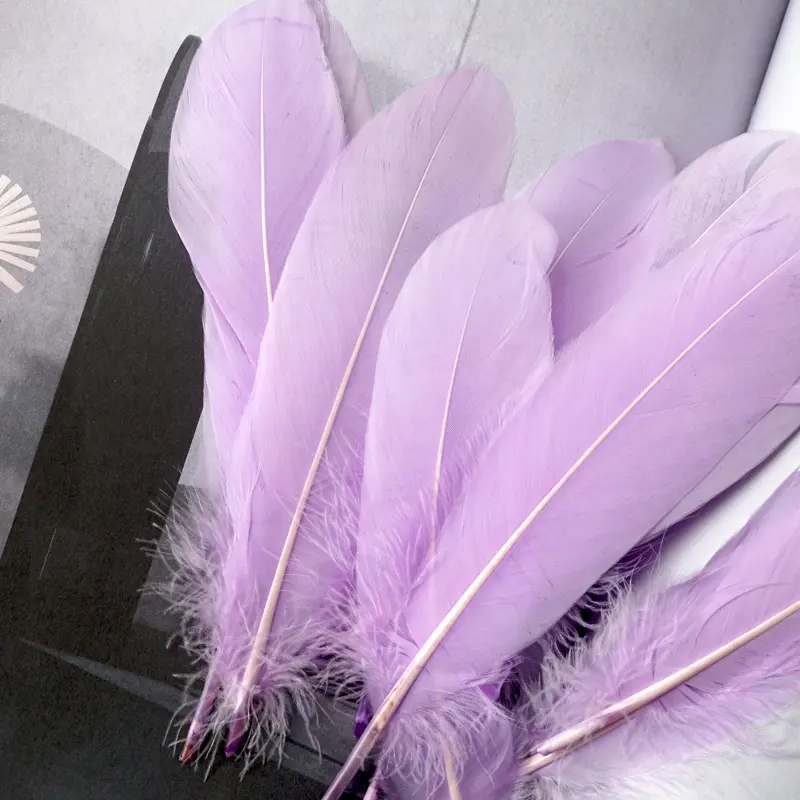 50pcs Party Crafts Feathers Wedding Decor Plume Natural White Goose Feather Plumes Jewelry Making DIY Home Accessories 15-20cm