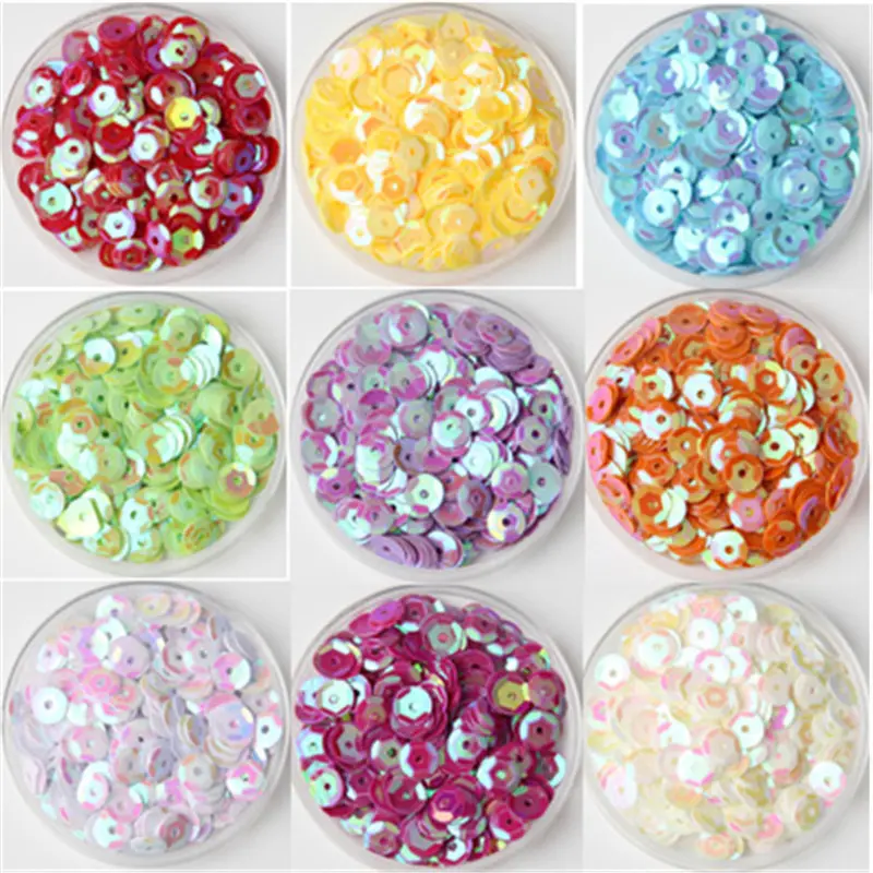 Mix Color Cup Sequin 4mm 5mm 6mm Flat Round Loose Sequins for Crafts Sewing Decoration DIY Accessory Lentejuelas Para Coser 20g