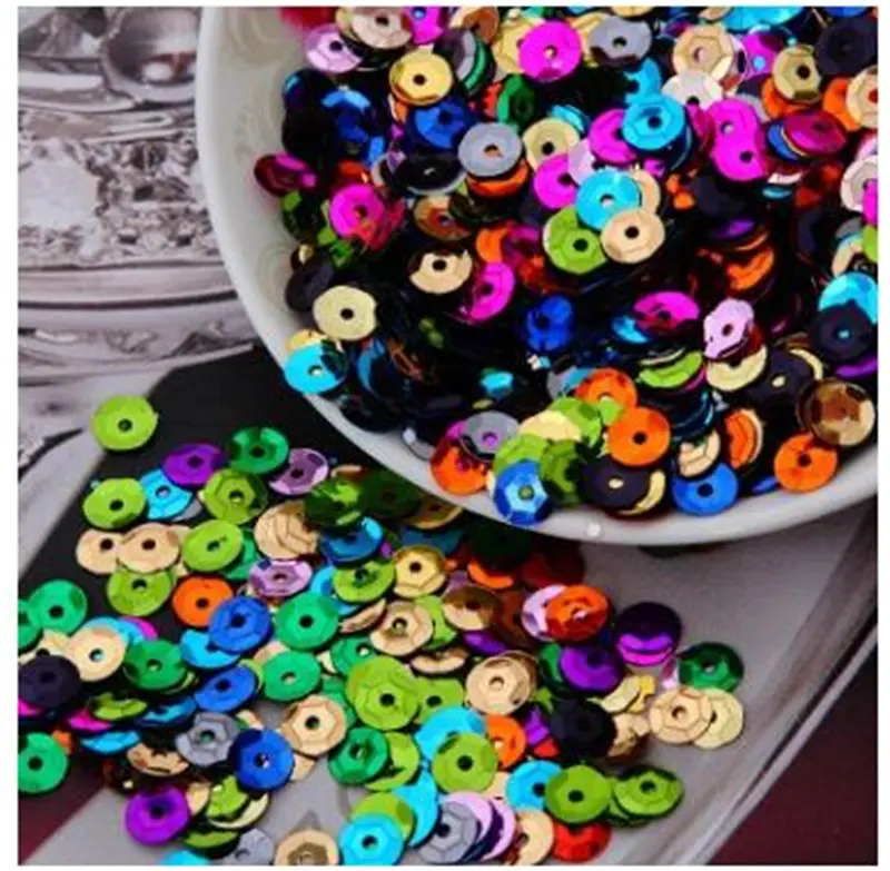 Mix Color Cup Sequin 4mm 5mm 6mm Flat Round Loose Sequins for Crafts Sewing Decoration DIY Accessory Lentejuelas Para Coser 20g
