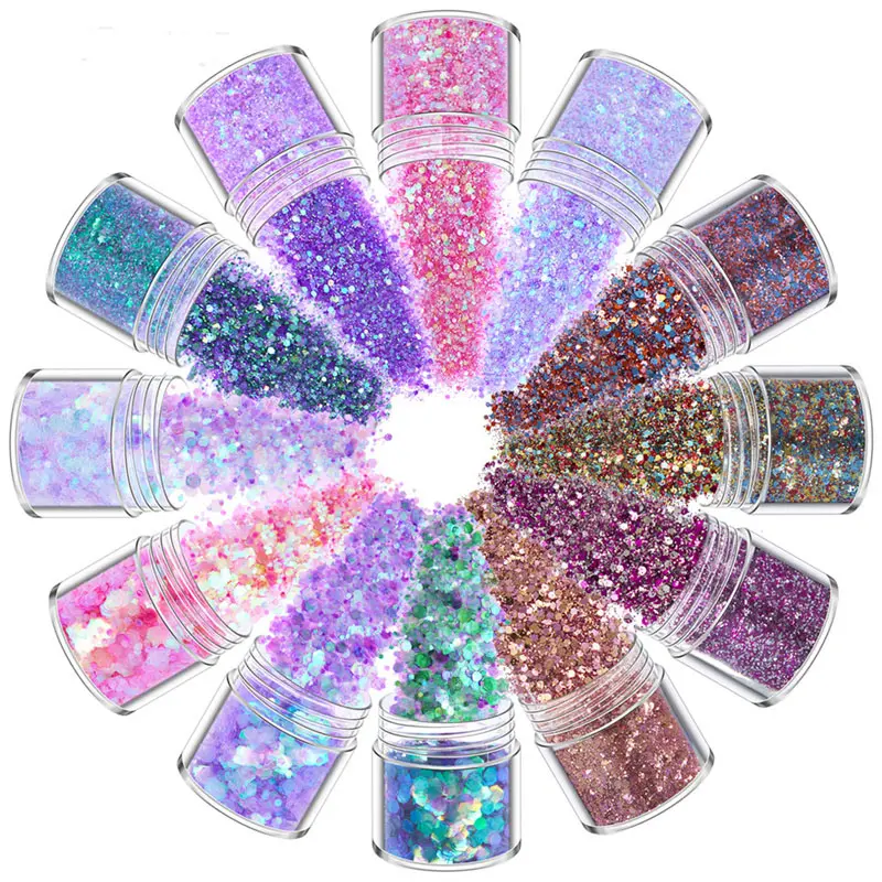 Pailetters Mixed Round Sequence for Nails Pink Rose Glitter Powder Sequins Confetti Lentejuelas Para Manualidades Craft Glitter