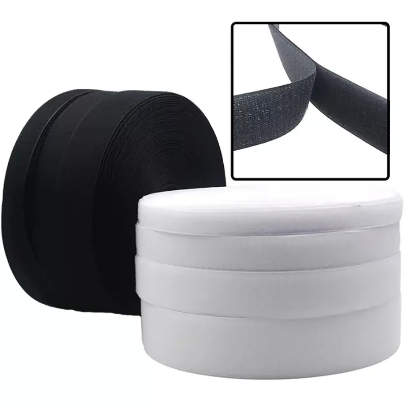5Meter/pair Non-Adhesive Hook and Loop Fastener Tape Sewing-on No Glue Hooks Adhesive Magic Tape DIY 16/20/25/38/50/100mm