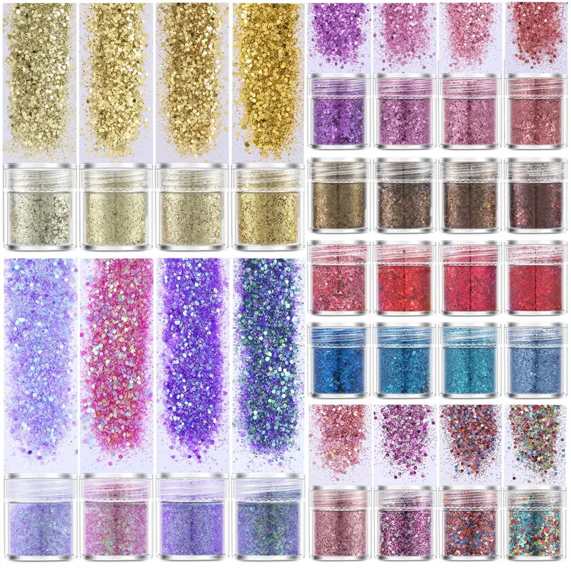 Pailetters Mixed Round Sequence for Nails Pink Rose Glitter Powder Sequins Confetti Lentejuelas Para Manualidades Craft Glitter