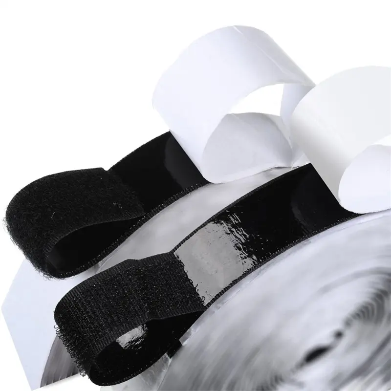 1M Strong Self Adhesive Hook and Loop Fastener Tape Double Side Adhesive Tape with Glue Sticker velcrooes Tape 16/20/30/50/100mm