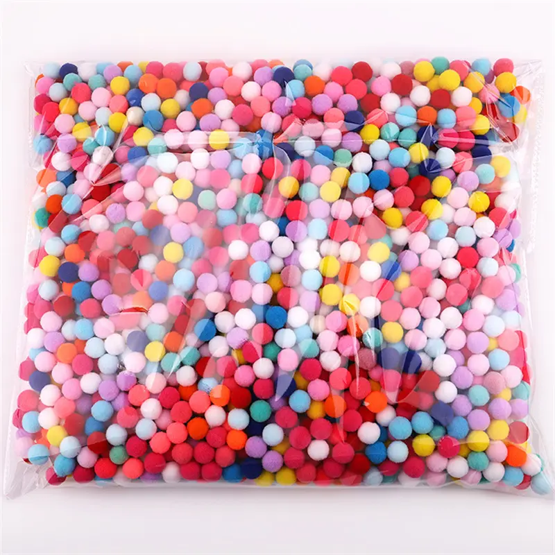 Wholesale 8/10/15/20/25/30mm Fluffy Soft Pompones Plush Pom Poms Pompom Balls DIY Handmade Sewing Craft Kids Toy Wedding Decor