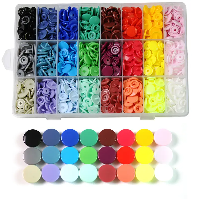 100/50pcs T5 Plastic Resin Snap Buttons for Clothing DIY Garment Press Stud Fasteners Used To Kids Diapers Bibs Bags Folder