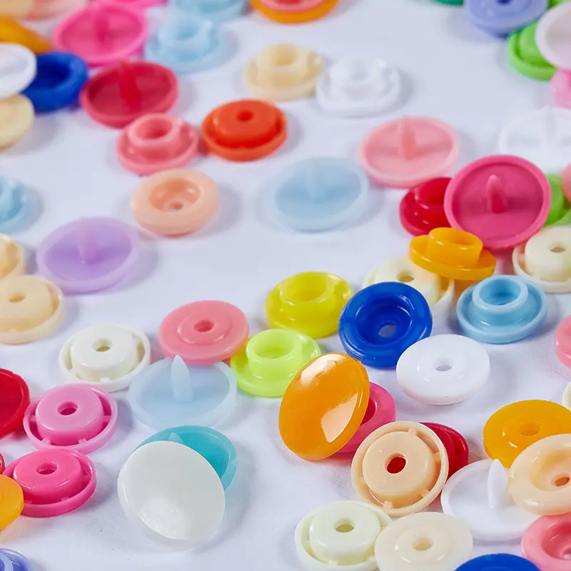 100/50pcs T5 Plastic Resin Snap Buttons for Clothing DIY Garment Press Stud Fasteners Used To Kids Diapers Bibs Bags Folder