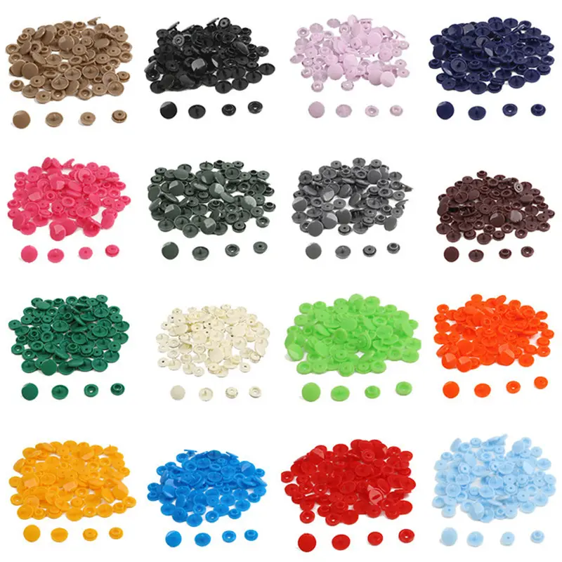 100/50pcs T5 Plastic Resin Snap Buttons for Clothing DIY Garment Press Stud Fasteners Used To Kids Diapers Bibs Bags Folder