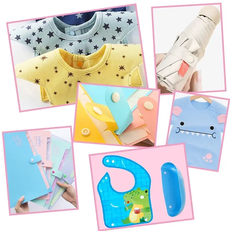 100/50pcs T5 Plastic Resin Snap Buttons for Clothing DIY Garment Press Stud Fasteners Used To Kids Diapers Bibs Bags Folder