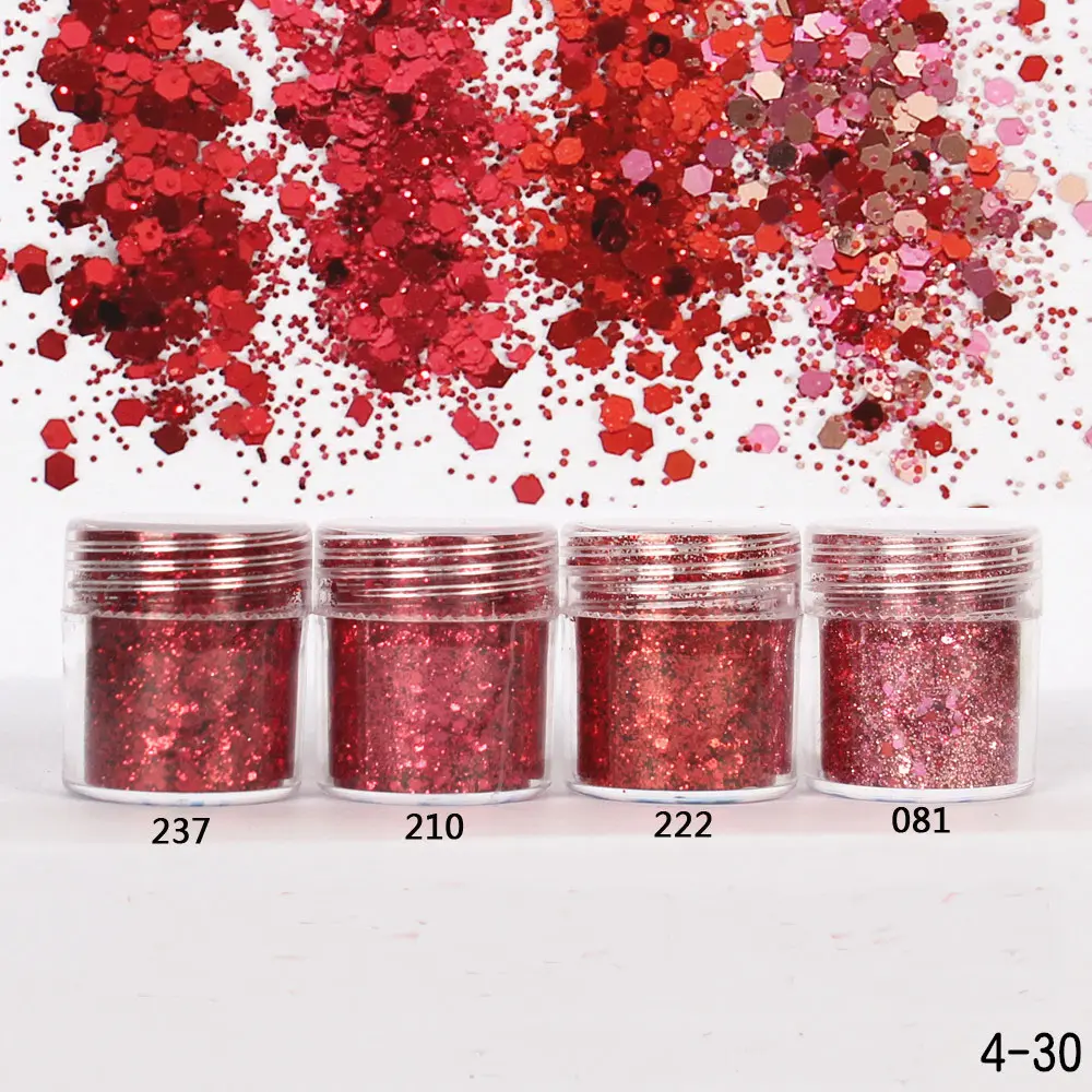 Nail Art Glitter 3D MIX Color Nail Glitter Powder Sequins Powder Confetti Nail Sequin Lentejuelas Para Manualidades 5boxes/Set