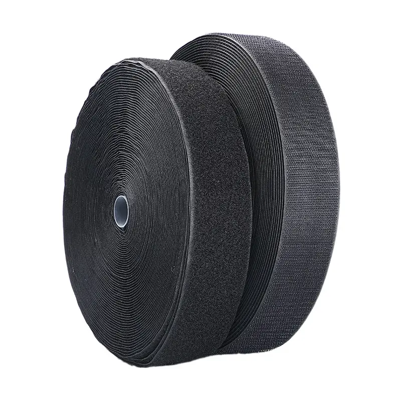25Meter Non-Adhesive Fastener Tape Sewing Hook and Loop Black White No Glue Magic Tape Sticker Accessory 16/20/30/50/100mm