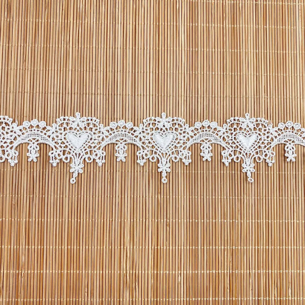 1 Yard Black White Gold Thread Embroidery Lace Fabric DIY Curtain Clothing Accessories Applique Sewing For Wedding Crafts