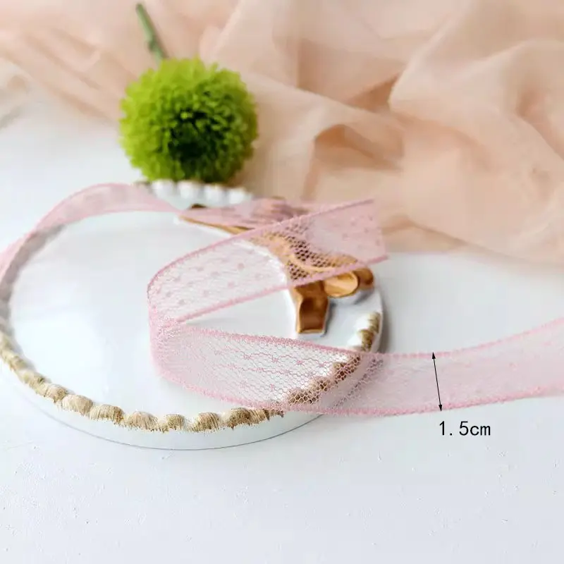 10 Yards Multi -Color Ribbon Embroidery Mesh Lace Fabric For Gift Home Decoration Sewing Edging Accessory Applique Crafts
