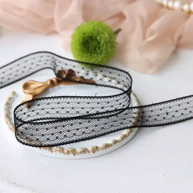 10 Yards Multi -Color Ribbon Embroidery Mesh Lace Fabric For Gift Home Decoration Sewing Edging Accessory Applique Crafts