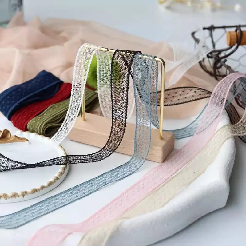 10 Yards Multi -Color Ribbon Embroidery Mesh Lace Fabric For Gift Home Decoration Sewing Edging Accessory Applique Crafts