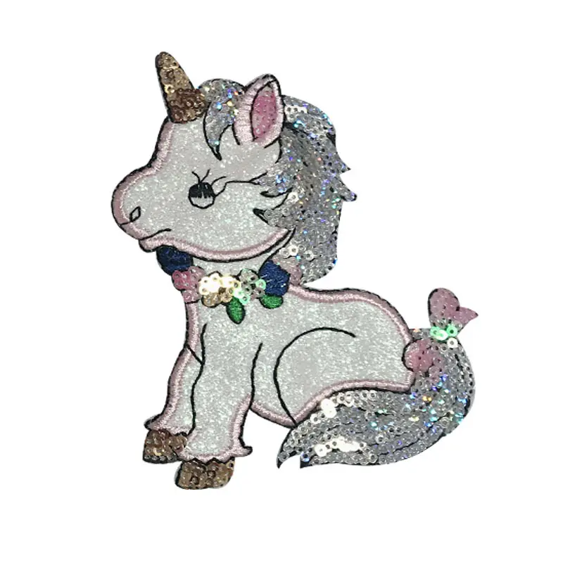 1 Pair Unicorn Embroidered Patches DIY Clothes Stickers Patches Decal Stickers