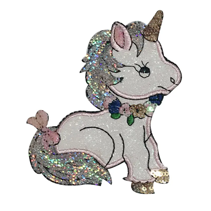 1 Pair Unicorn Embroidered Patches DIY Clothes Stickers Patches Decal Stickers