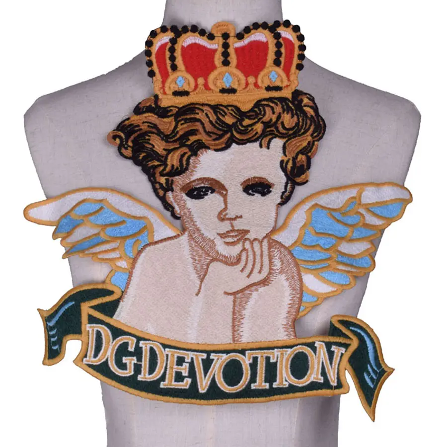 1 Pcs Archangel Wings Patch Embroidery Decal DIY Jacket Clothing Decoration Patch