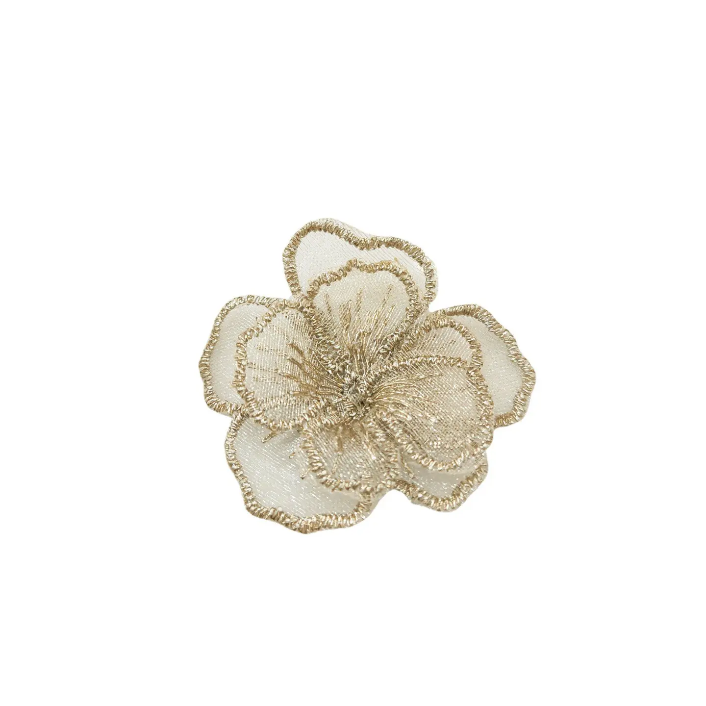10Pcs  Flower  Embroidery Patches Fabric For Dress Coat Bags Accessories Sewing Patch Handmade Applique Repair Crafts Supplies