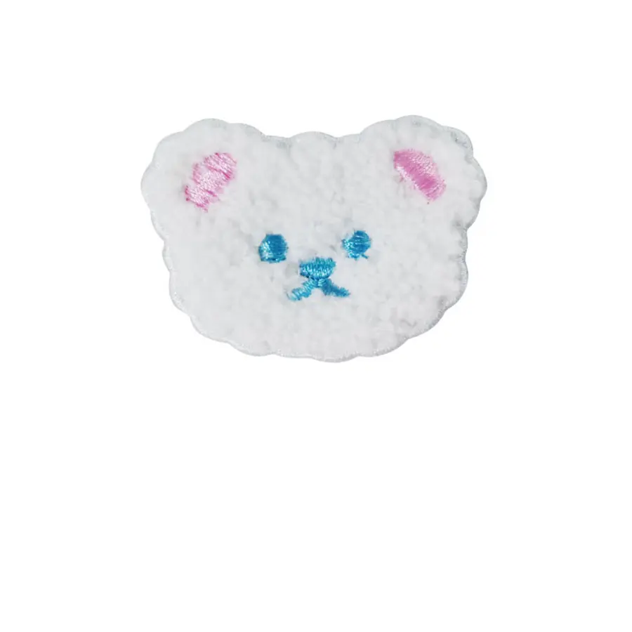10 Pieces of Bear Embroidery Patch Wool Fabric Embroidery Bear DIY Jacket Clothing Patch Stickers
