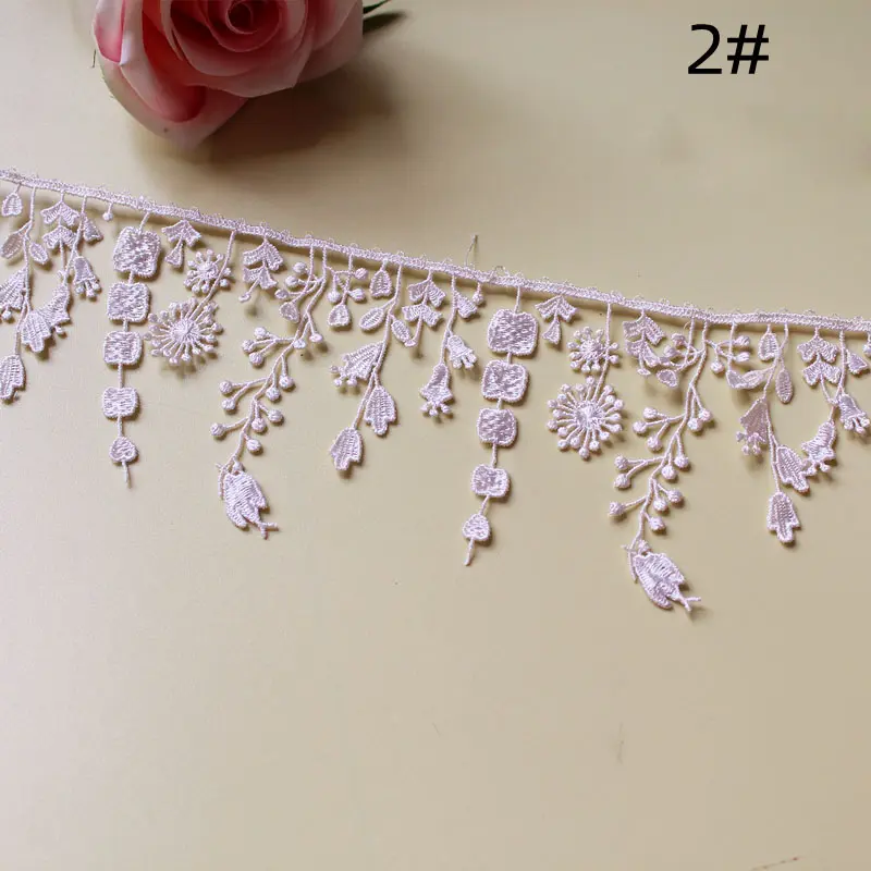 1Yard Lace Fabric DIY Clothing Accessories Tassels Lace for Packing Decoration 10CM Wide